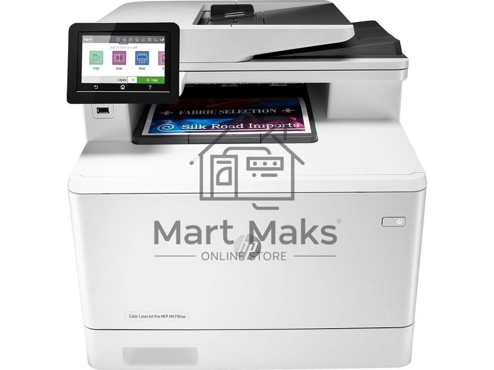МФУ лазерный HP Color LaserJet Pro M479fnw (W1A78A), A4, цветной, печ. до 27 стр/мин., скан. до 29 стр/мин. (ч/б) 20 стр/мин. (цвет), 600 x 600 dpi (печать) 1200x1200dpi (скан.), USB, RJ-45, Wi-Fi, Air Print, Mopria