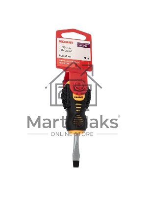 Отвертка шлицевая SL 6х40 мм, двухкомпонентная рукоятка Rexant