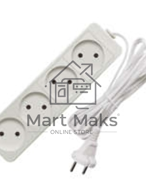 Удлинитель 4х5м без заземл. 6А IP20 ШВВП 1.3кВт Союз 481S-0405