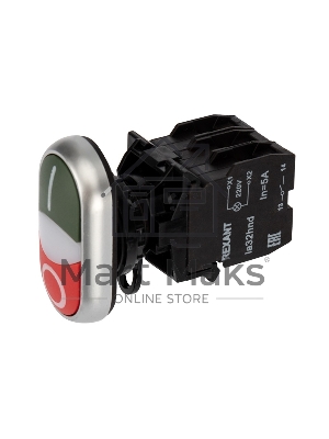 Кнопка LA32HN кр/зел. 