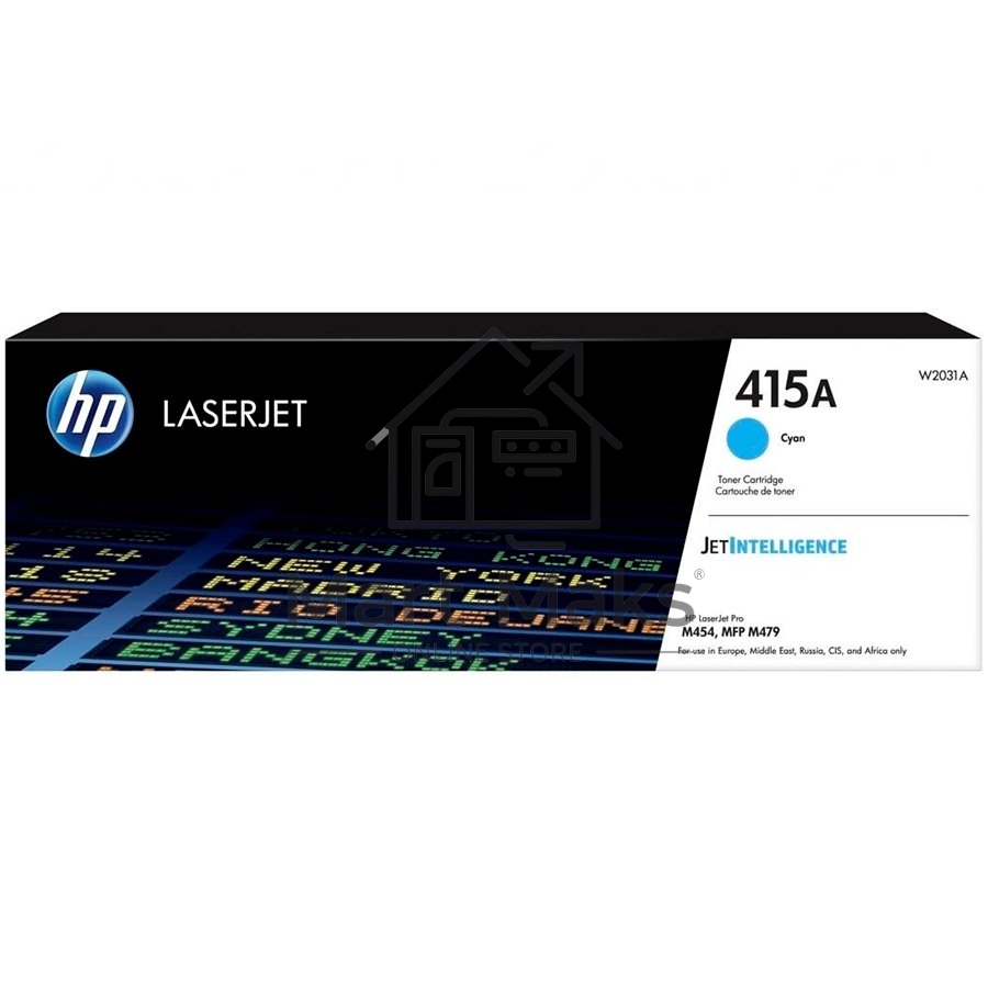 Тонер Картридж HP 415A W2031A голубой (2100стр.) для HP HP LJ M454/MFP M479