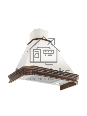 Вытяжка каминная Elikor Пергола 60П-650-П3Л бежевый/неокрашенный дуб, 60 см, 650 куб. м/ч, 60 дБ