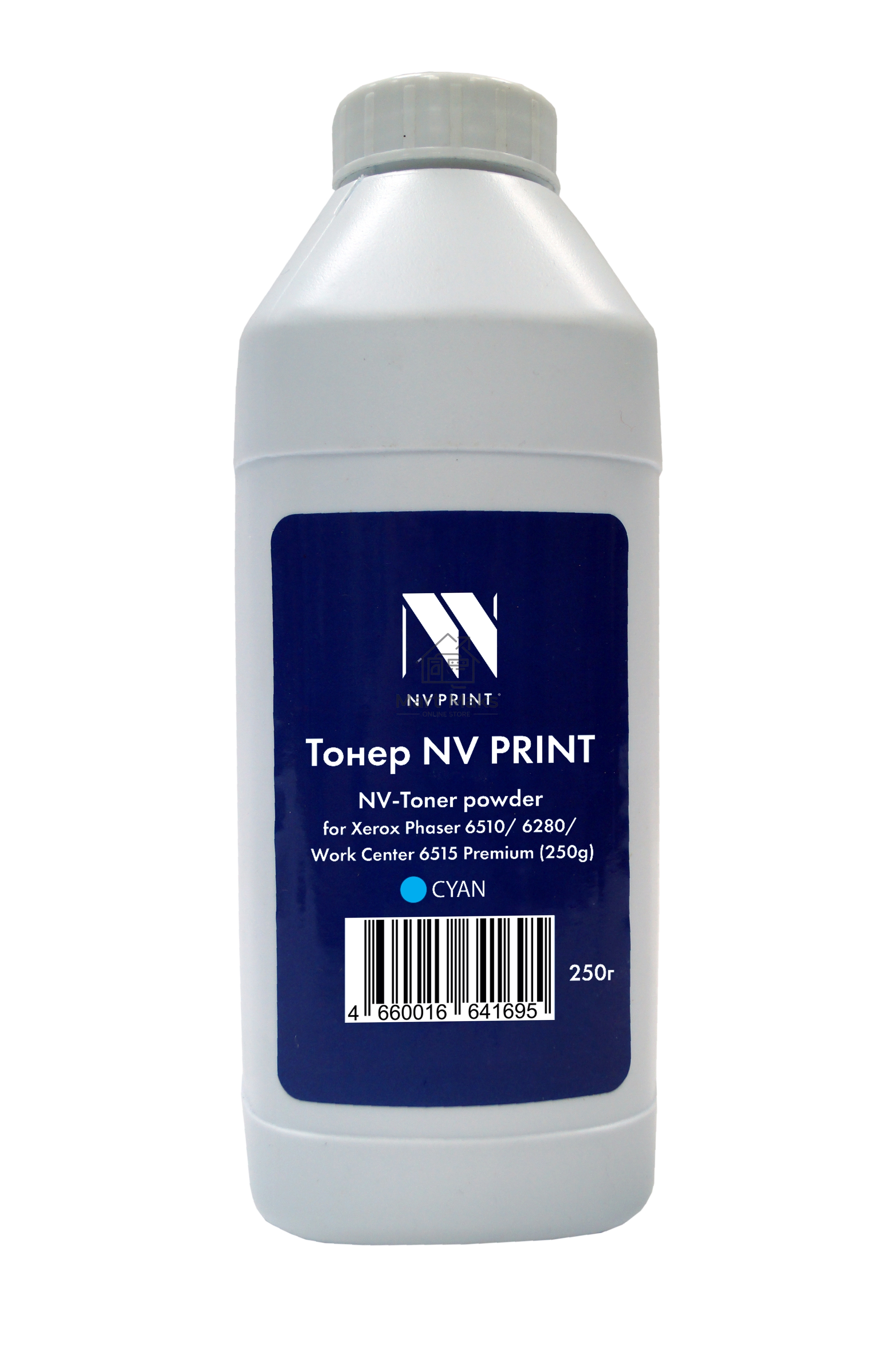 Тонер + девелопер NVPrint для Xerox Phaser 6510, 6280, WorkCenter 6515 Premium (250г) Cyan