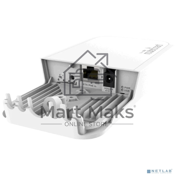 Точка доступа wAP 60G Mikrotik RbwAPG-60ad with Phase array 60 degree 60GHz antenna, 802.11ad wireless, 716MHz CPU, 256MB RAM, 1x Gigabit LAN, POE, PSU, outdoor enclosure, RouterOS L3 (CPE)