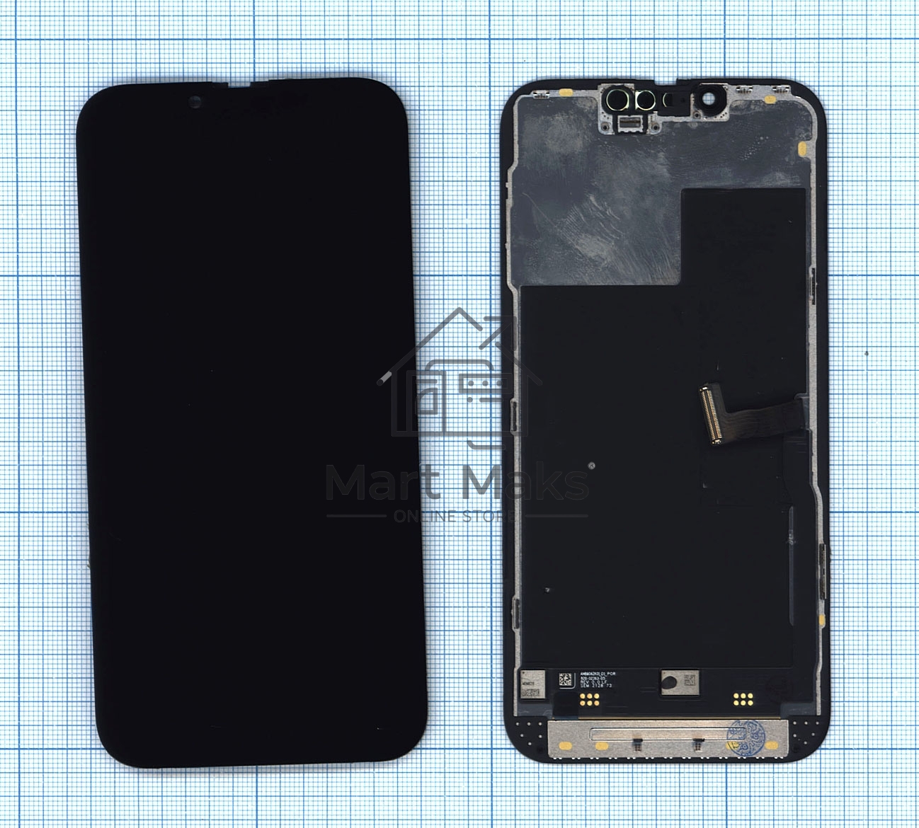 Дисплей (модуль) для Apple iPhone 13 Pro в сборе с тачскрином, черный