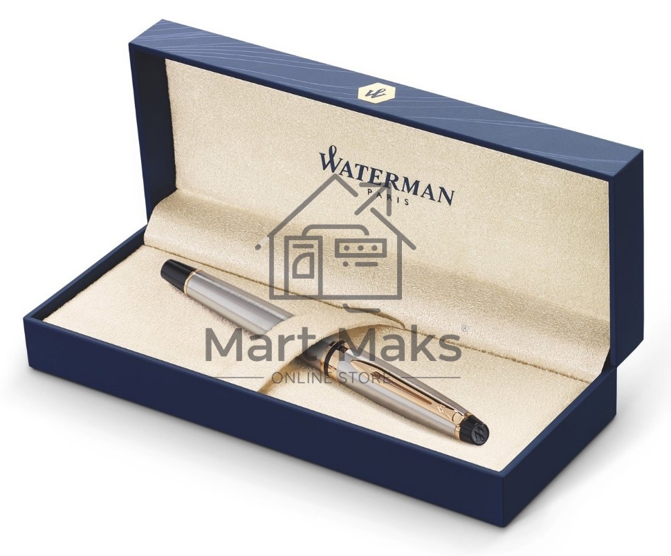 Ручка роллер Waterman Expert 3 (CWS0951980) Steel GT F, черные чернила, подарочная коробка