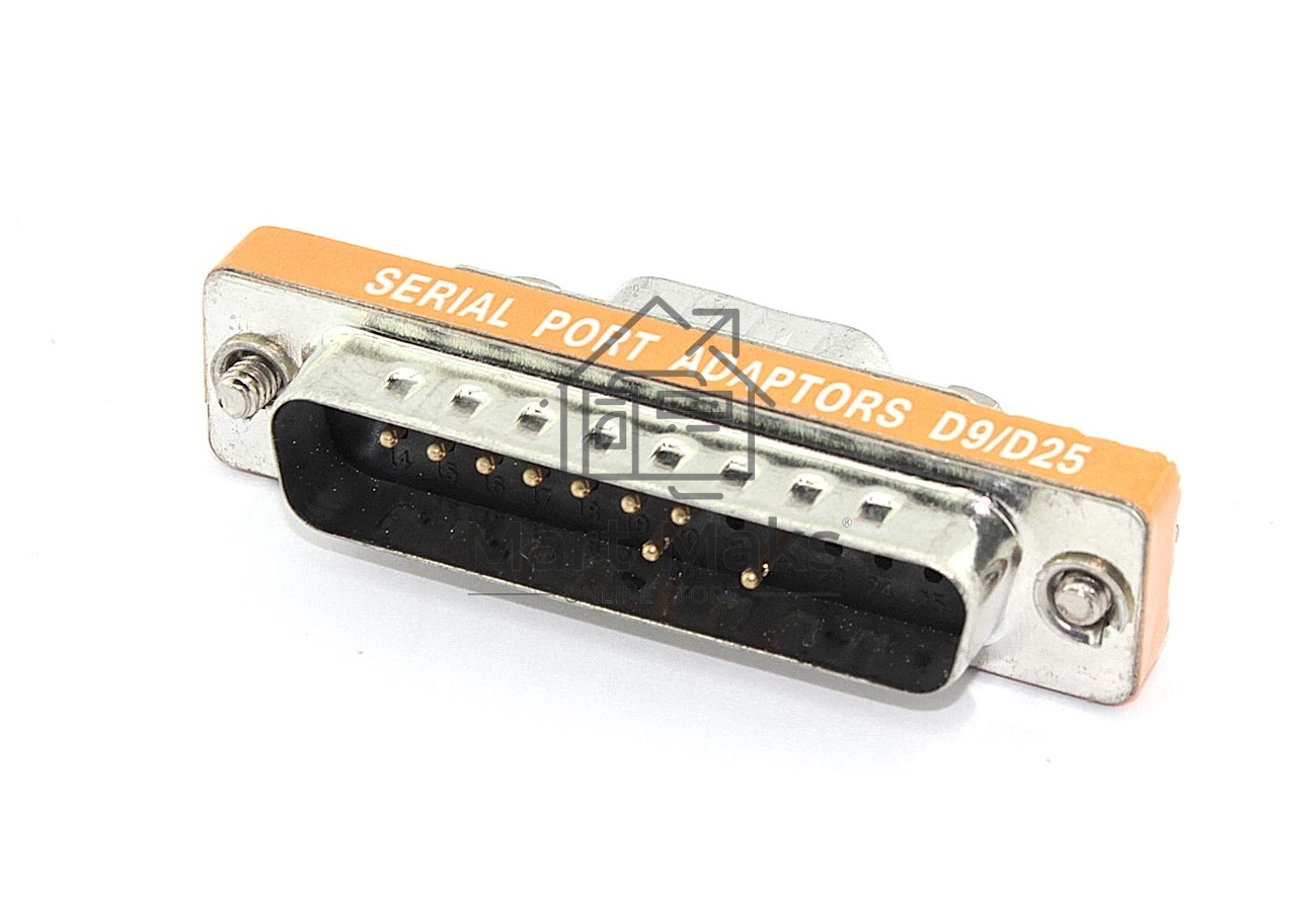 Переходник последовательный порт DB9 на DB25 папа-папа