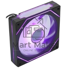 Вентилятор для корпуса Bloody CF-12 LCD ARGb 120х120x25 черный 4-pin 32дБ (упак.:1шт) (CF-12-ARGb120-BK) Ret