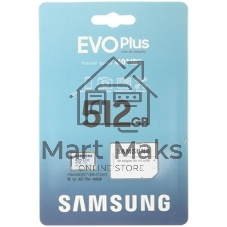 Флеш карта microSDXC 512Gb Samsung MB-MC512SA/EU EVO Plus + adapter