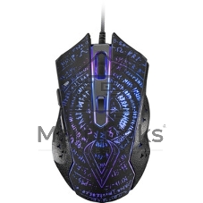 Мышь проводная Qumo Valhalla M35 черный, 3200 dpi, USB, кнопки - 6
