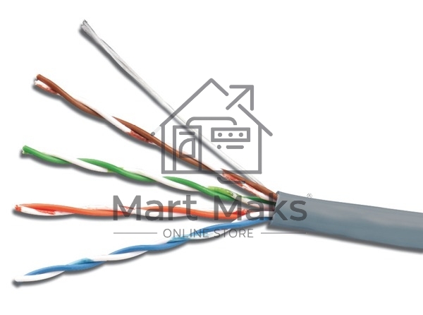 Кабель сетевой UTP 4 Pair AWG 26 CCA 305м серый