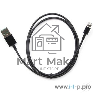 Кабель USB Cablexpert CC-USB-AP2MBP AM/Apple, для iPhone5/6 Lightning, 1м, черный, пакет