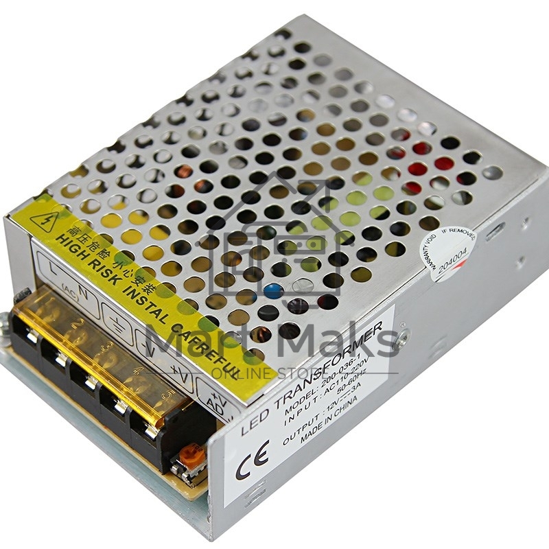 Источник питания 220 V AC/24 V DC 1 A 24 W с разъемами под винт, без влагозащиты (IP23)