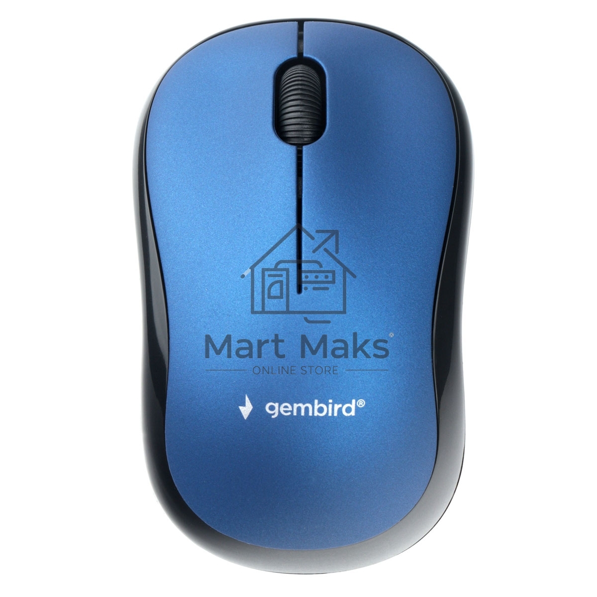 Мышь беспроводная Gembird MUSW-265 синий, 1000 dpi, радиоканал, USB, кнопки - 3