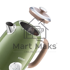 Чайник электрический Kitfort KT-6110 1.7л. 2200Вт зеленый (корпус: нержавеющая сталь)