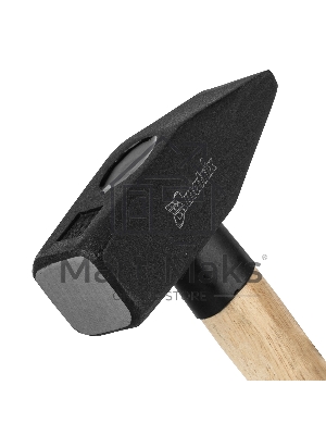 Молоток слесарный Matrix, 1500 г, квадратный боек, деревянная рукоятка