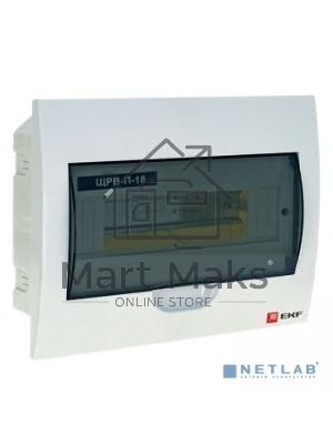 Щит распред. EKF pb40-v-18 встраиваемый ЩРВ-П-18 IP41 EKF PROxima