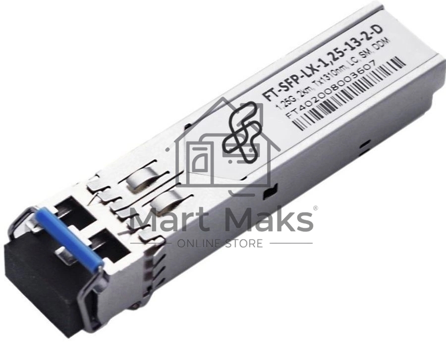 Трансивер FT-SFP-LX-1,25-13-20-D 1G, SFP, LC SMF 20km LX, 1310nm laser, Fibertrade