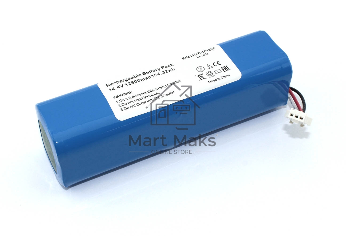 Аккумулятор для XiaoMi Lydsto R1 Roidmi Eve Plus Viomi S9 14.4V 12800mAh