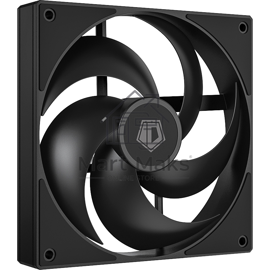 Вентилятор для корпуса ID-Cooling AS-140-K черный, 140 мм, 1800 об/мин, 24.9 дБ, 4 pin