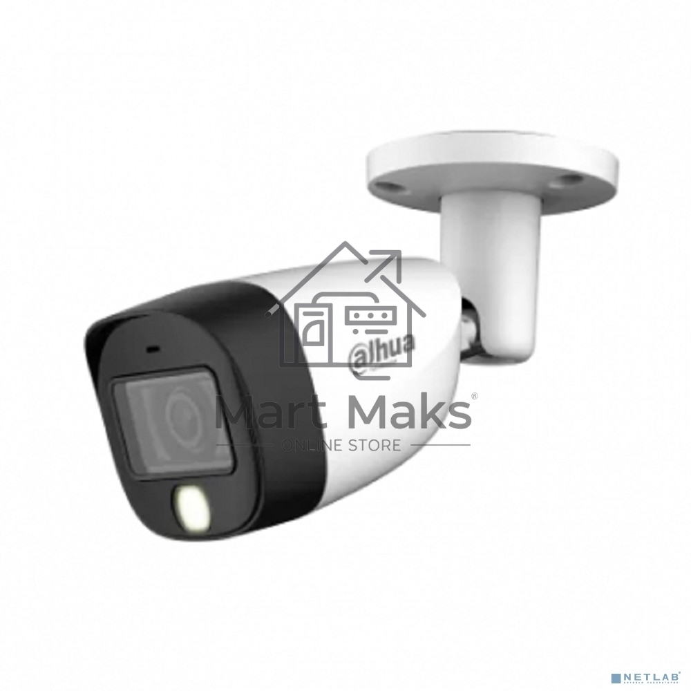 Камера видеонаблюдения аналоговая Dahua DH-HAC-HFW1200CMP-IL-A-0280B-S6 2.8-2.8мм HD-CVI HD-TVI цв. корп.:белый (DH-HAC-HFW1200CMP-IL-A-0280B)