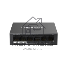 Коммутатор Mercusys MS106P, 4×100 Мбит/с PoE + 2×100 Мбит/с, неуправляемый