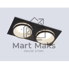 Светильник Ambrella light TN30712/2 BK черный GU5.3/2 182*92*36