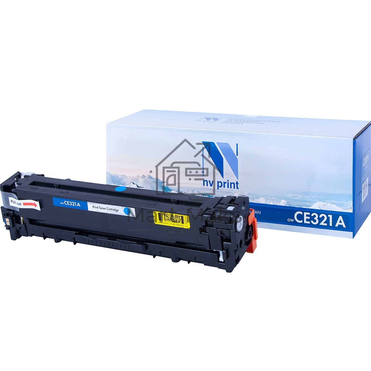 Картридж лазерный NVPrint совместимый HP CE321A Cyan для LJ Color CP1525 (1300k)