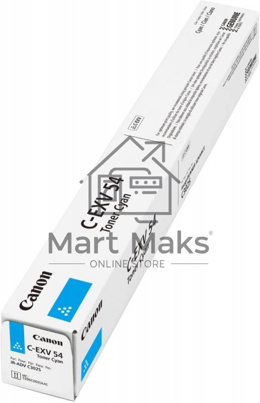 Картридж лазерный Canon C-EXV54C (1395C002) голубой (8 500) для Canon imageRUNNER C3226i/C3025i/C3025/C3125
