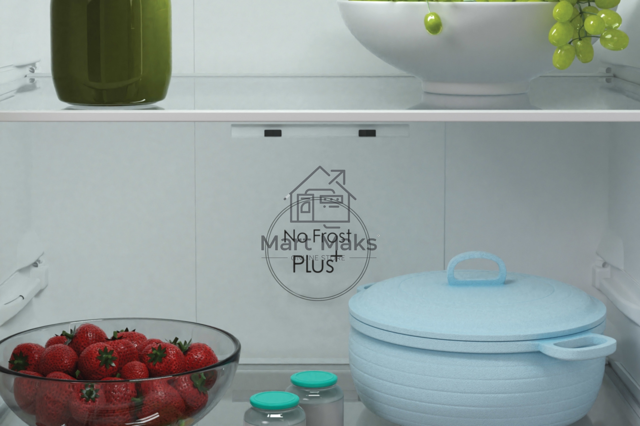 Холодильник Candy CCRN 6180S серебро двухкамерный 227/106л морозилка снизу, No Frost