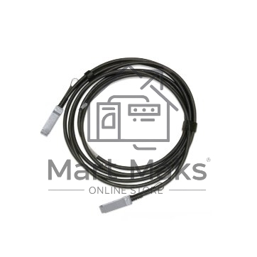 Кабель медный пассивный, QSFP+ Mellanox® Passive Copper cable, IB EDR, up to 100Gb/s, QSFP28, 1.5m, Black, 30AWG