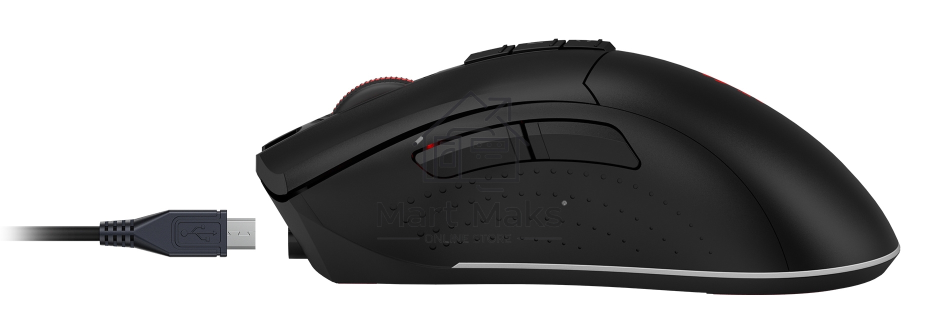 Мышь беспроводная A4Tech Bloody R90 Plus черный, 5000 dpi, радиоканал, USB, кнопки - 8