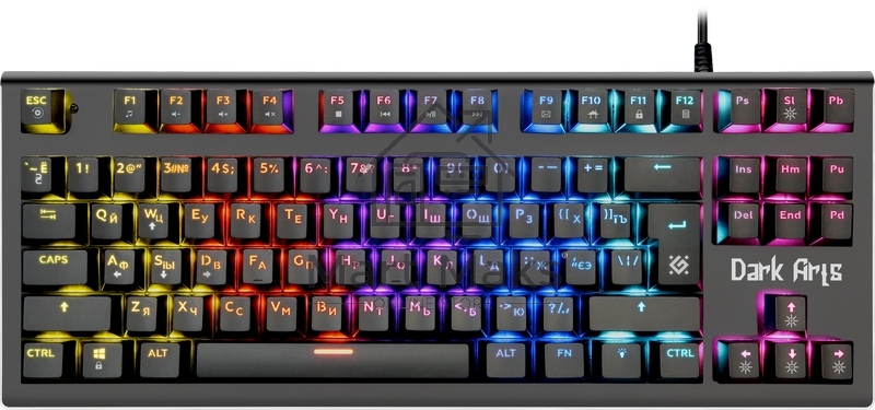 Клавиатура Defender Dark Arts GK-375 проводная, USB, черный