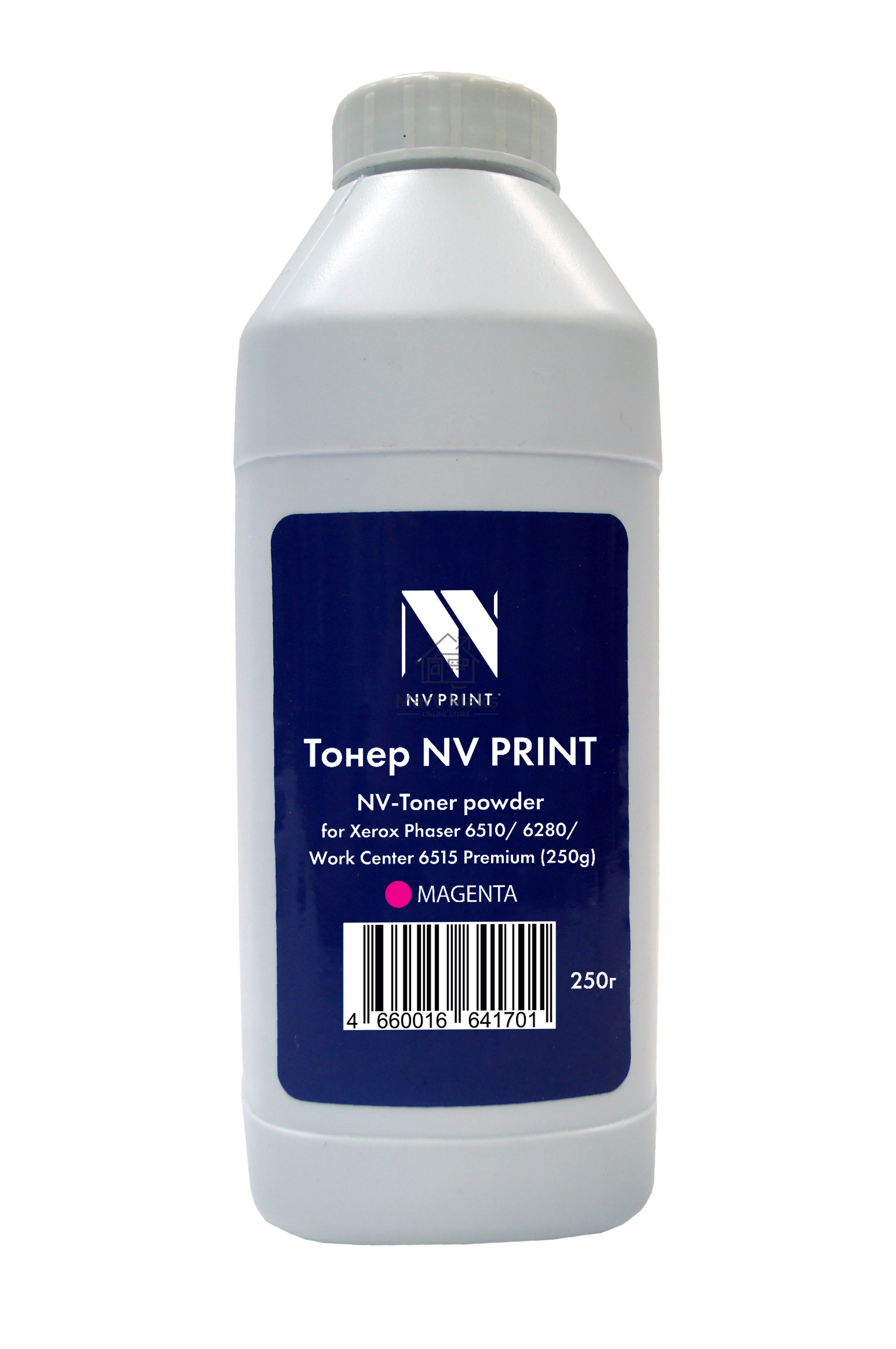 Тонер + девелопер NVPrint для Xerox Phaser 6510, 6280, WorkCenter 6515 Premium (250г) Magenta