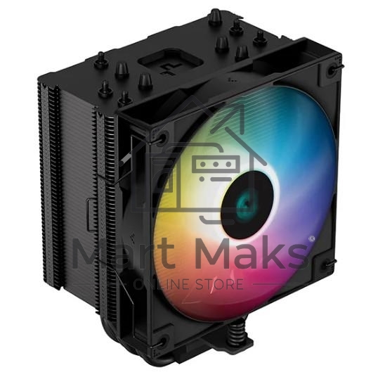 Кулер для процессора DEEPCOOL AG500 BK ARGB черный, 120 мм, алюминий/медь, 1850 об/мин, 29.4 дБ, 4 pin, 240 Вт, 155 мм
