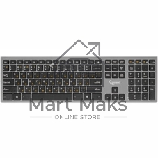 Клавиатура беспроводная Gembird KBW-1, USB, серебристый