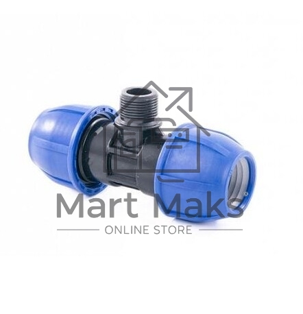 Тройник компрессионный PN16 d20 для ПЭ труб RTP 14698