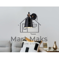 Светильник Ambrella light TR82213 BK/LW черный/светлое дерево E27 max 40W 230*130*190