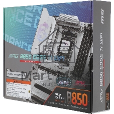 Материнская плата MSI MPG B850 EDGE TI WIFI, AM5, AMD B850, 4xDDR5, 4xSATA, 4xM.2, 1xPCIe 5.0 x16, HDMI, 1x5Gb LAN, USB Type-C, 2x3.5 мм, 7.1, ATX