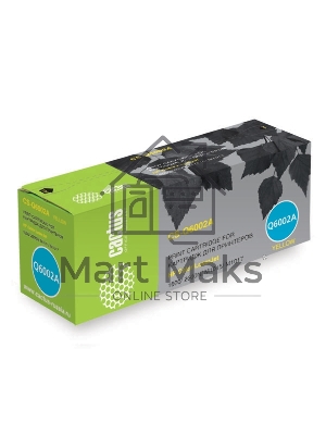 Картридж лазерный Cactus CS-Q6002A желтый (2000 стр.) для HP 1600/2600N/M1015/M1017