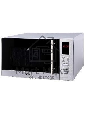 Микроволновая печь Korting KMO 823 XN/29.6х48.5х36.7 см, 23 л, 800 Вт, гриль: 1000 Вт, электронное управление, LED дисплей, 8 автопрограмм, нержавеющая сталь