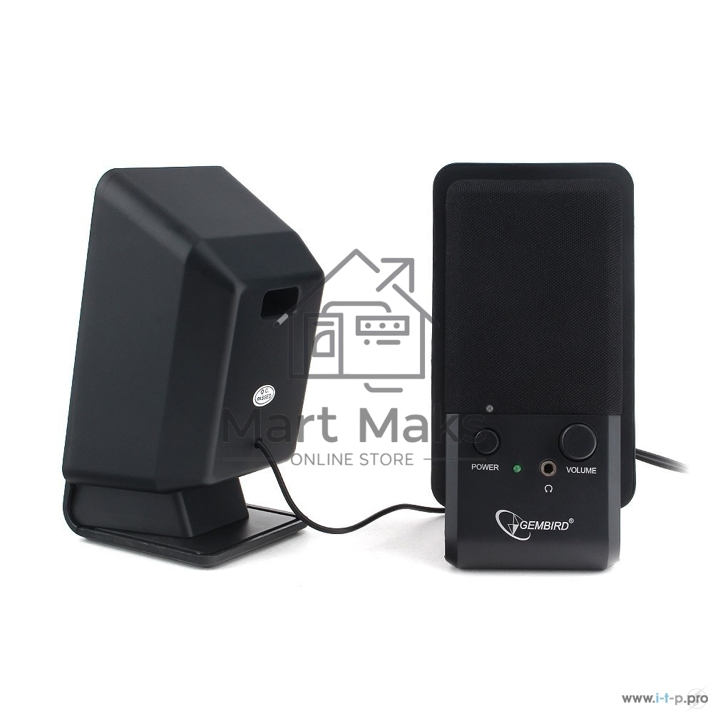 Акустическая система Gembird SPK-510, черный, 6 Вт, рег. громкости, разъём для наушников,USB-питание
