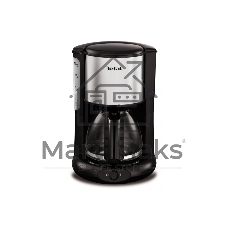 Кофеварка капельная Tefal CM361838 1000Вт серебристый/черный