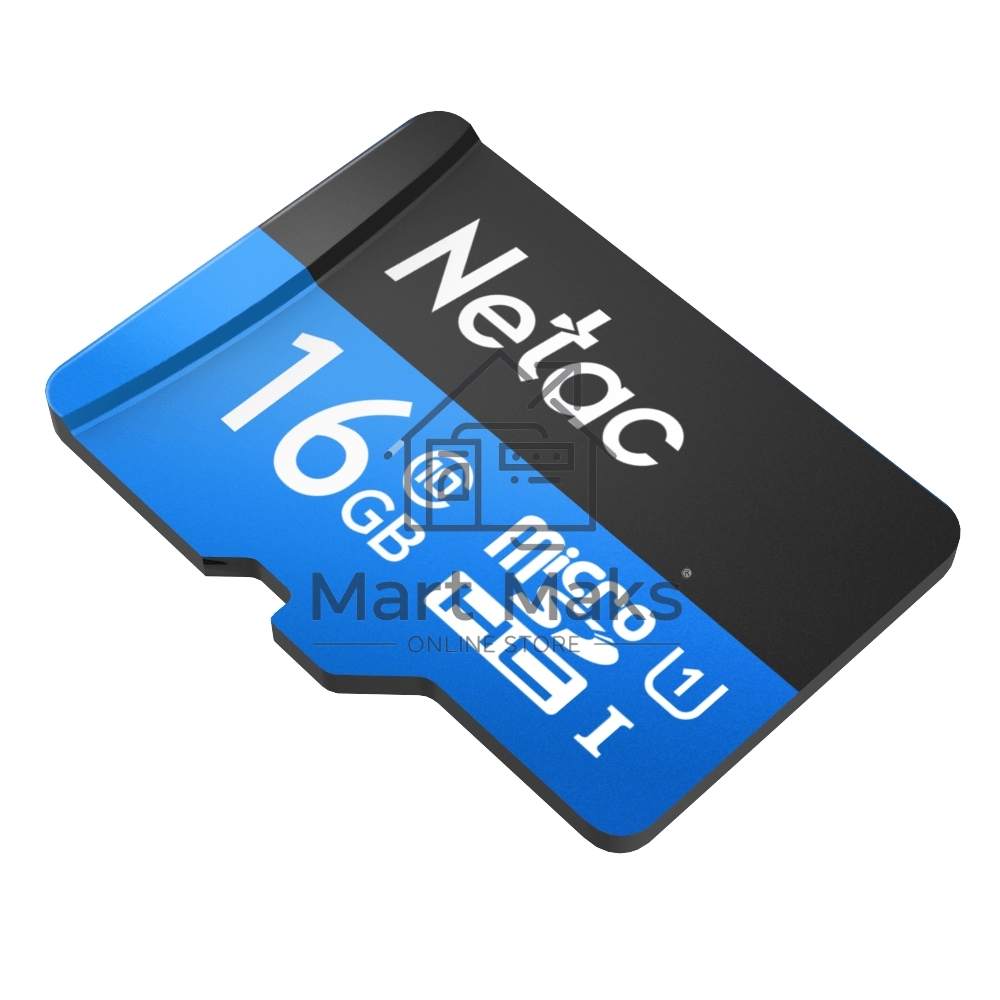 Флеш карта microSDHC 16GB Netac P500 <NT02P500STN-016G-S> (без SD адаптера) 80MB/s