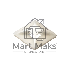 Самоклеющаяся площадка для крепления стяжек ExeGate EX293141RUS STM2020W-100 (20х20 мм, halogen free, -40°C - +85°C, белая, 100 шт)