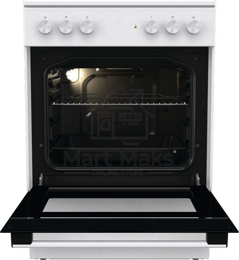 Плита электрическая Gorenje GEC6A11WG белый, конфорок 4 шт, духовка 65 л, 60 см x 85 см x 60 см