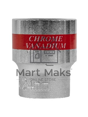 Головка торцевая Matrix, 24 мм, 6-гранная, CrV, под квадрат 1/2