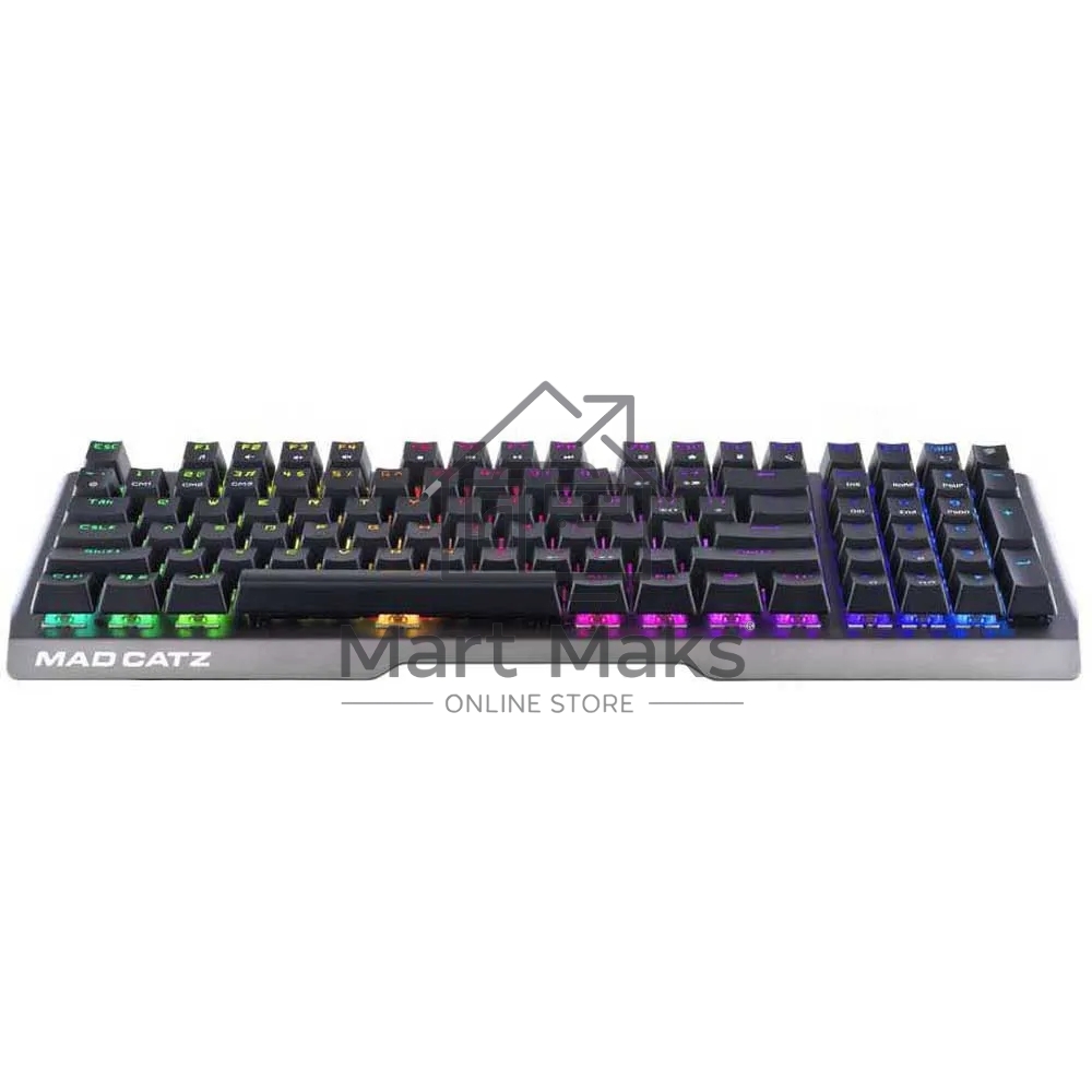 Игровая клавиатура Mad Catz S.T.R.I.K.E. 13 US БЕЗ РУССКОЙ РАСКЛАДКИ чёрная (CHERRY MX RED Switch, 96 кл., RGB подсветка, USB)