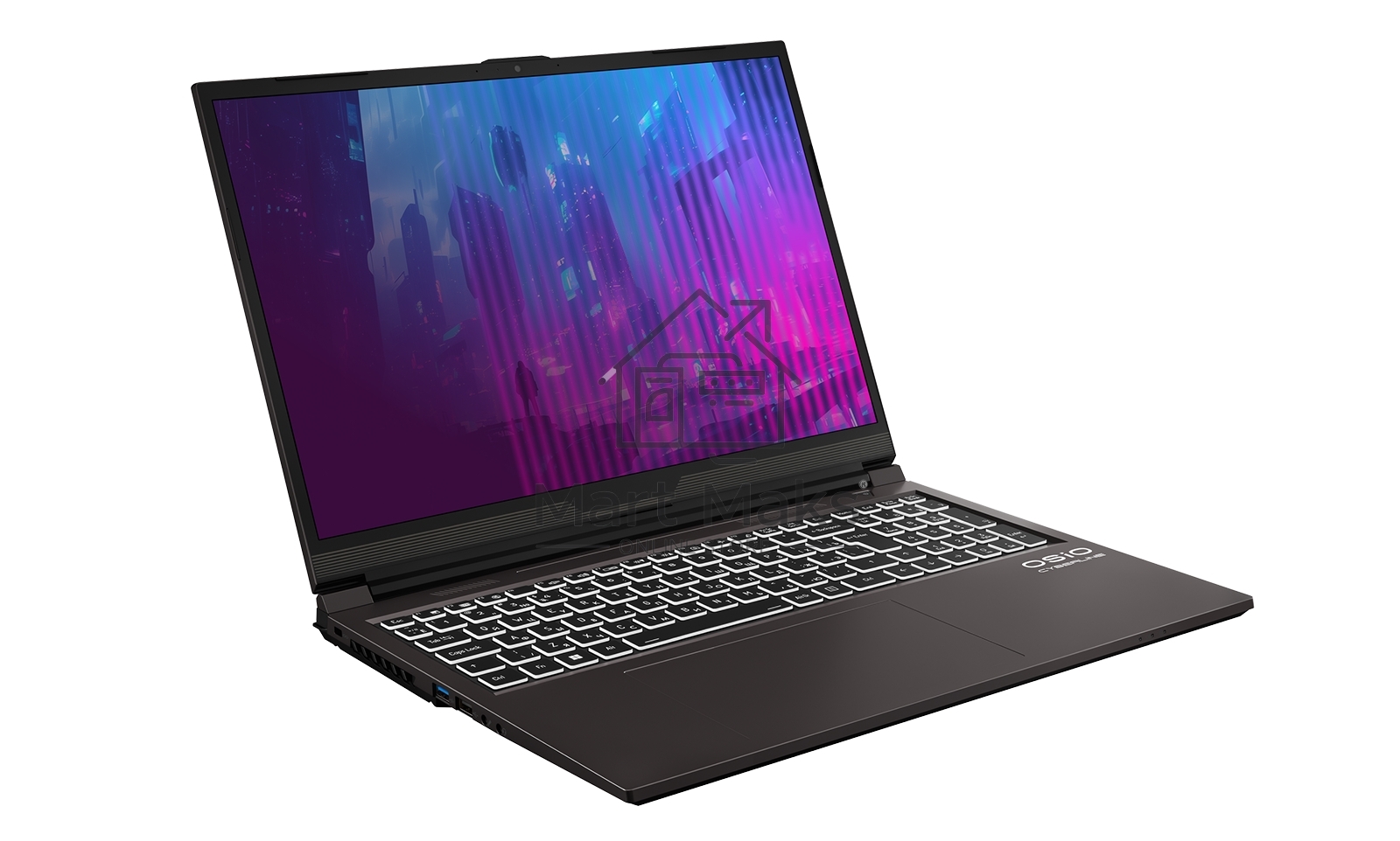 Ноутбук Osio CyberLine C160i-004 коричневый Core i7 12650H 16Gb SSD512Gb NVIDIA GeForce RTX4060 8Gb 16