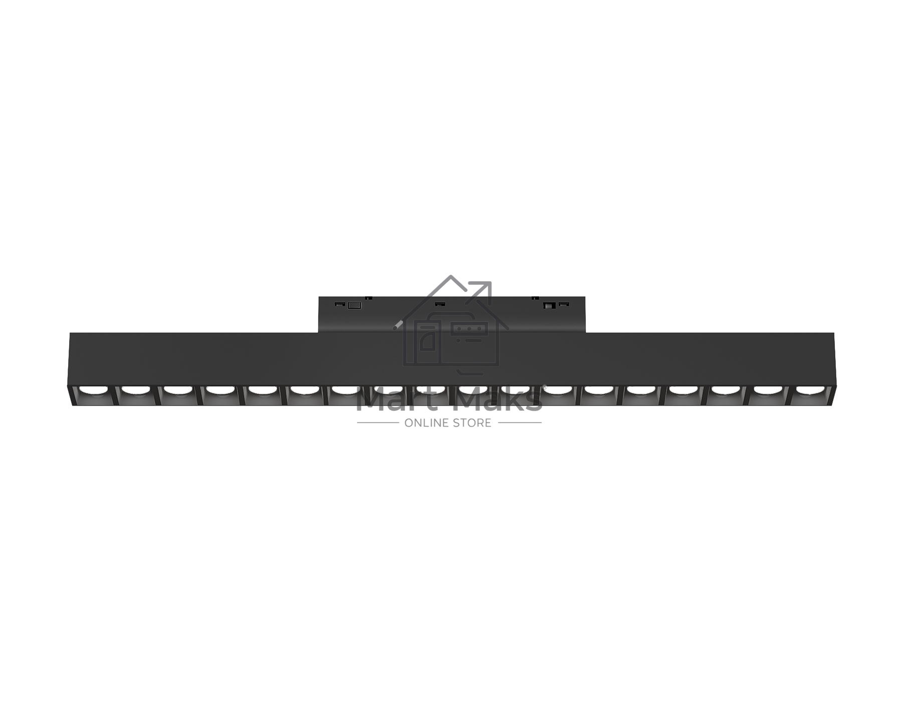 Трековый линейный светильник Ambrella light GL4505 BK черный IP20 18W 3CCT 3000-6000K SMART 48V 24° 328*22*25